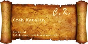 Czéh Katalin névjegykártya