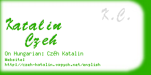 katalin czeh business card